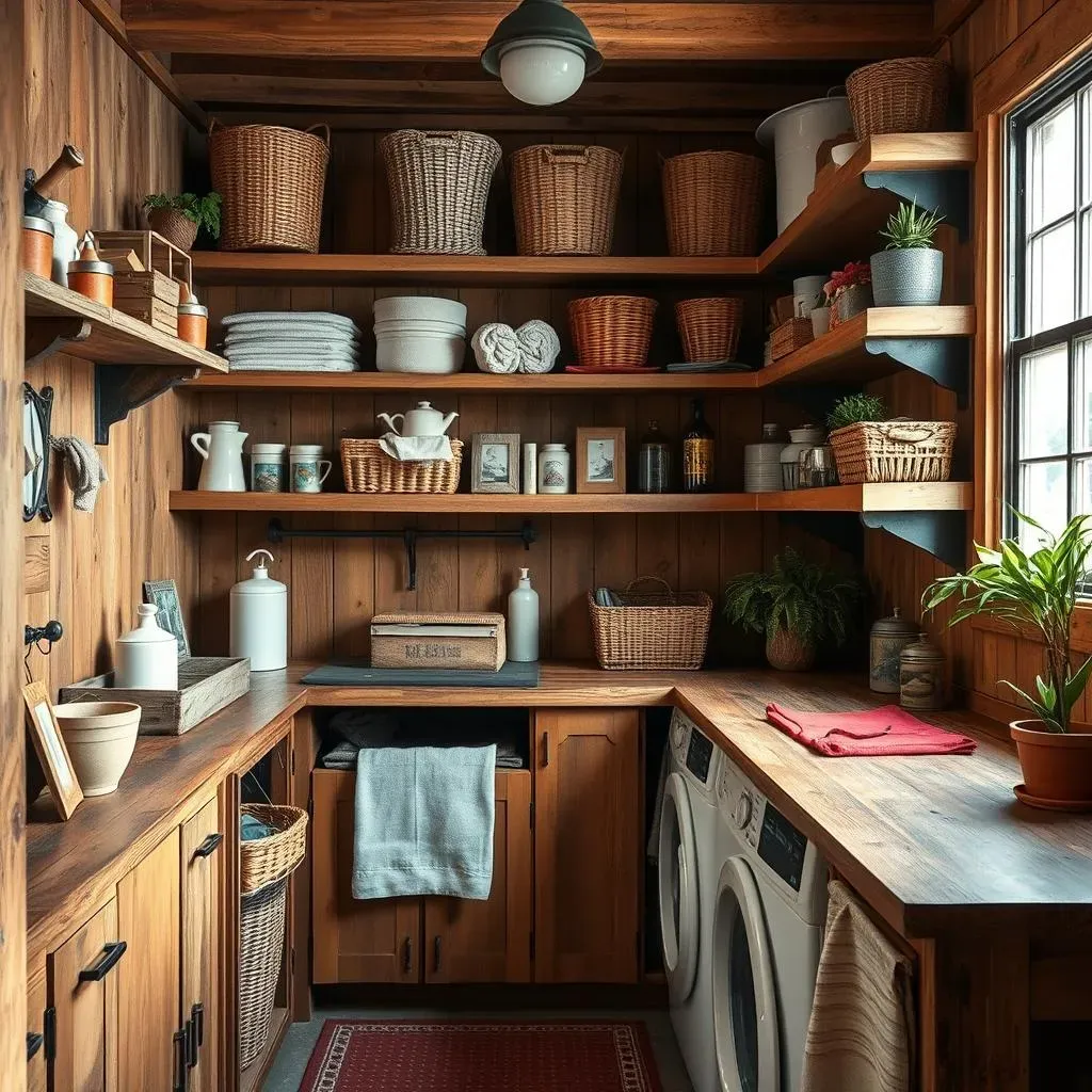 Essential DIY Rustic Laundry Room Projects: Shelves, Countertops, and More