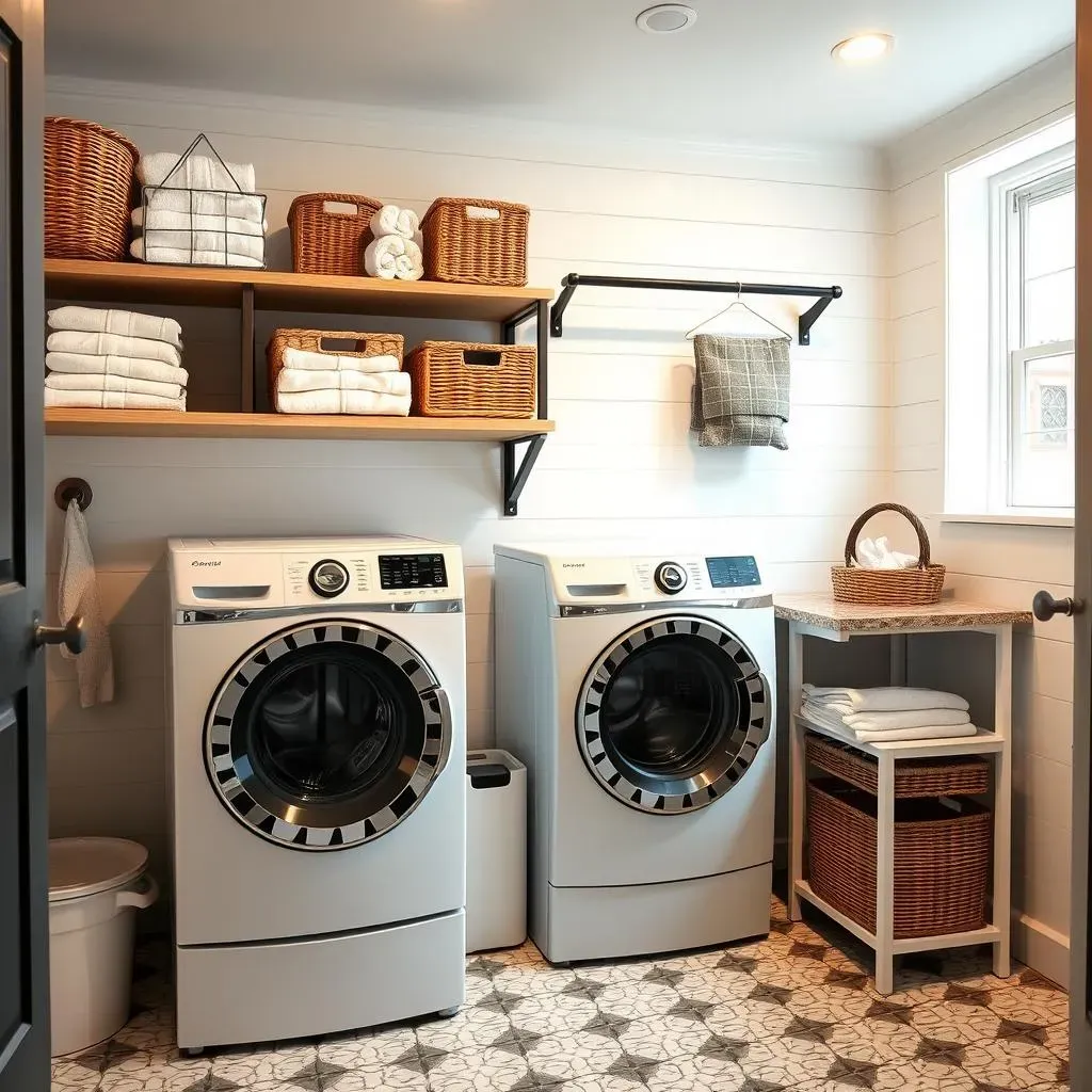 Amazing Finished Basement Laundry Room Ideas