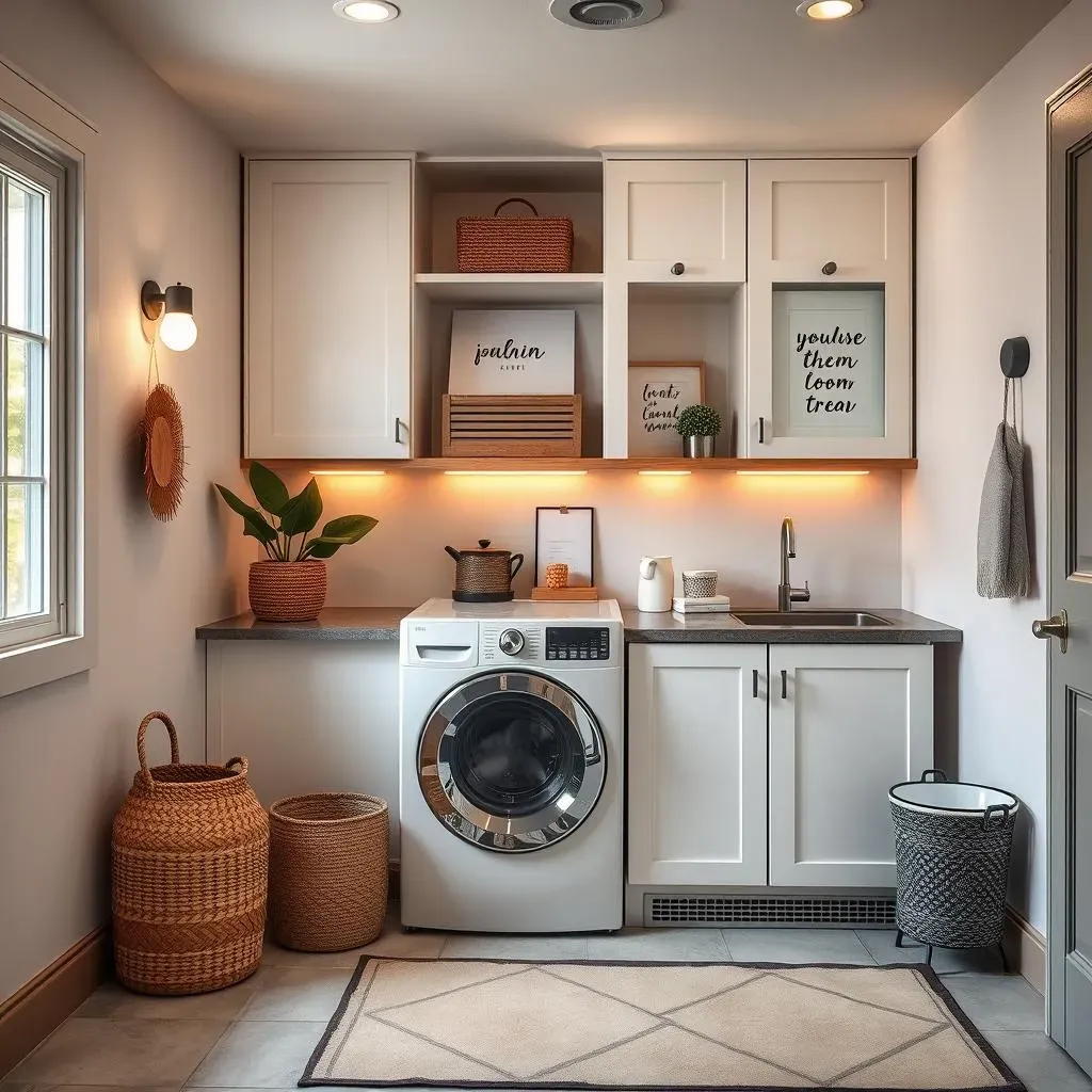 Finishing Touches:  Accessories that Enhance Modern Laundry Room Decor Ideas
