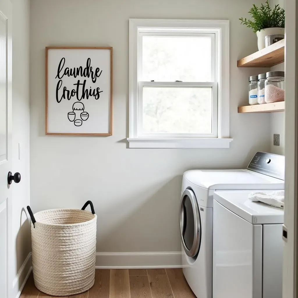 Finishing Touches: Affordable Laundry Room Decorating Ideas