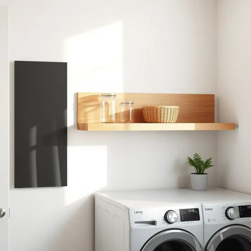 Floating Wall Shelf Ideas for Laundry Room: A Clean Look