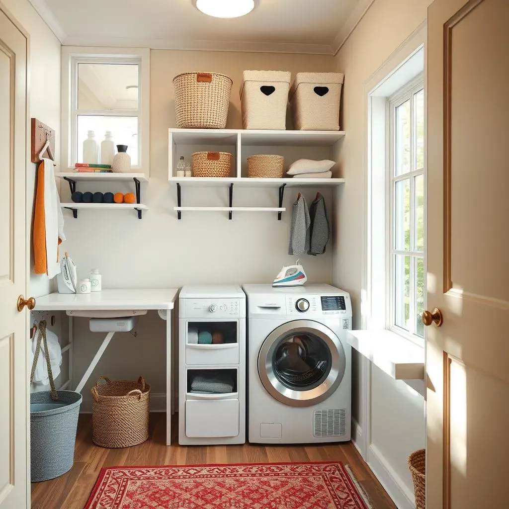 Clever ideas for a small laundry room to maximize space