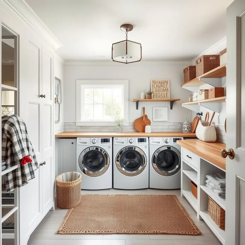 Incorporating Style: Modern Farmhouse Laundry Room Decor