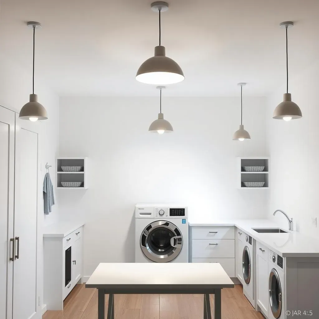 Installation and Placement of Pendant Lights in Laundry Rooms