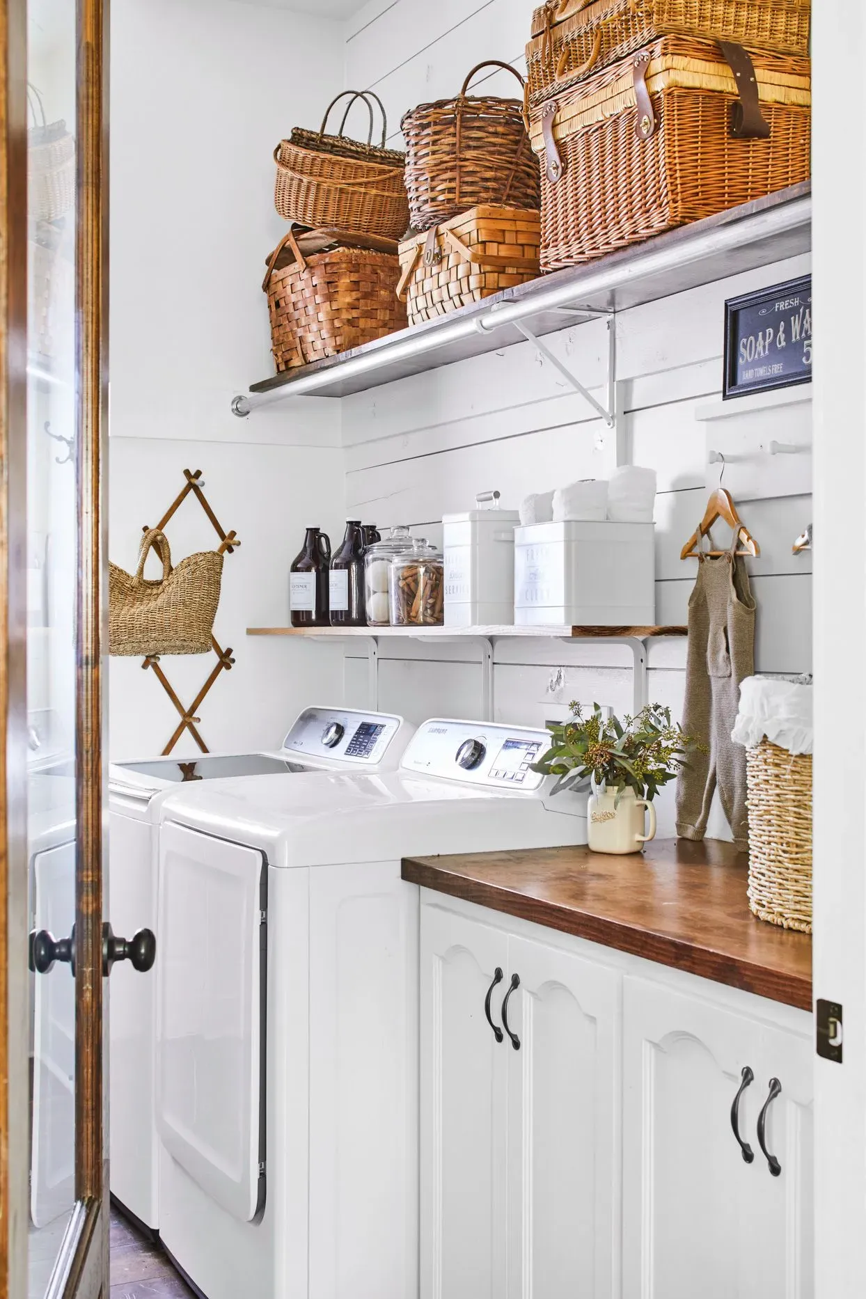 Installation, Style, and Practical Laundry Room Shelves Ideas