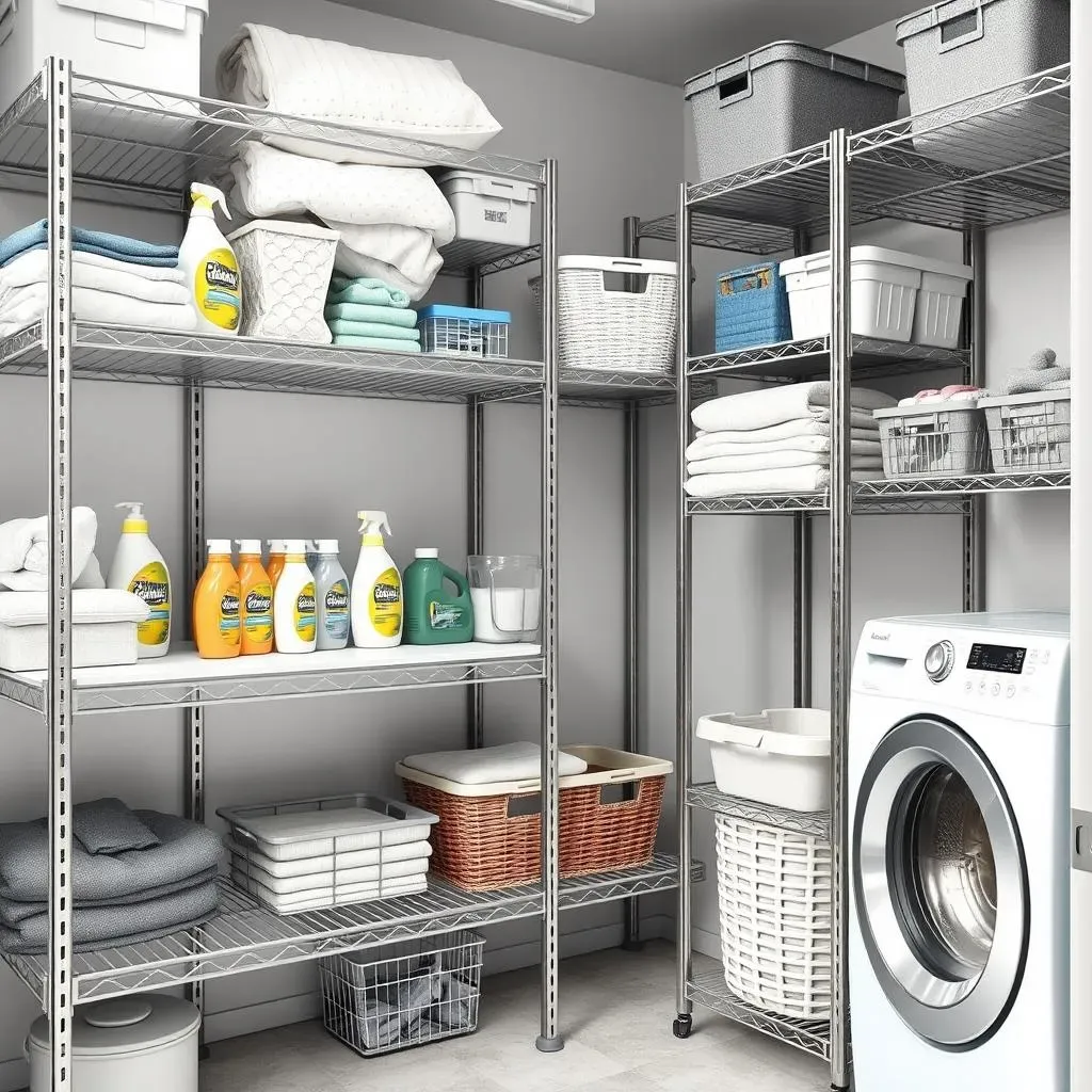 Installing and Organizing Your Laundry Room Metal Shelving Units