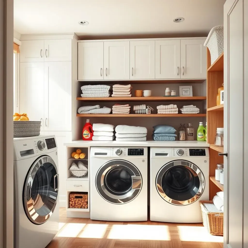 Clever Laundry Room Cabinet and Shelf Ideas