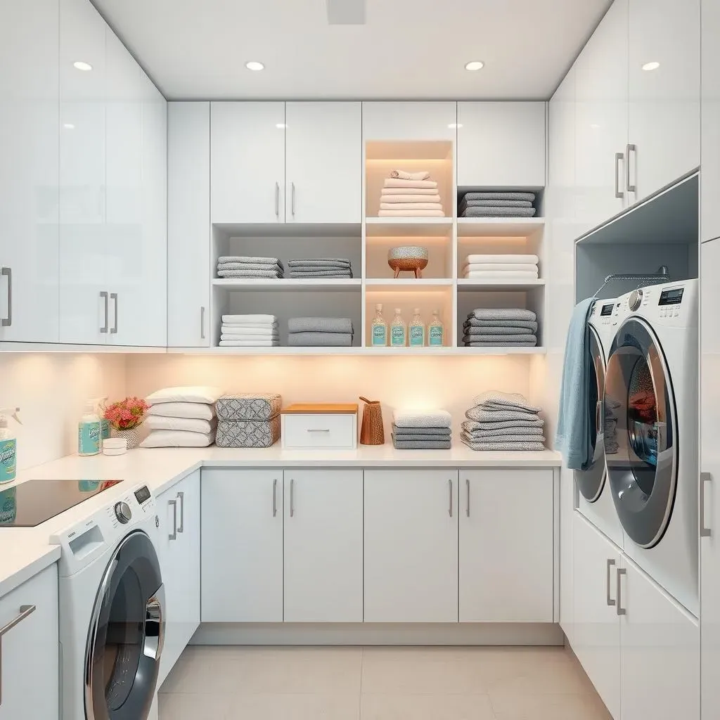 Genius Laundry Room Cabinets and Shelves Ideas