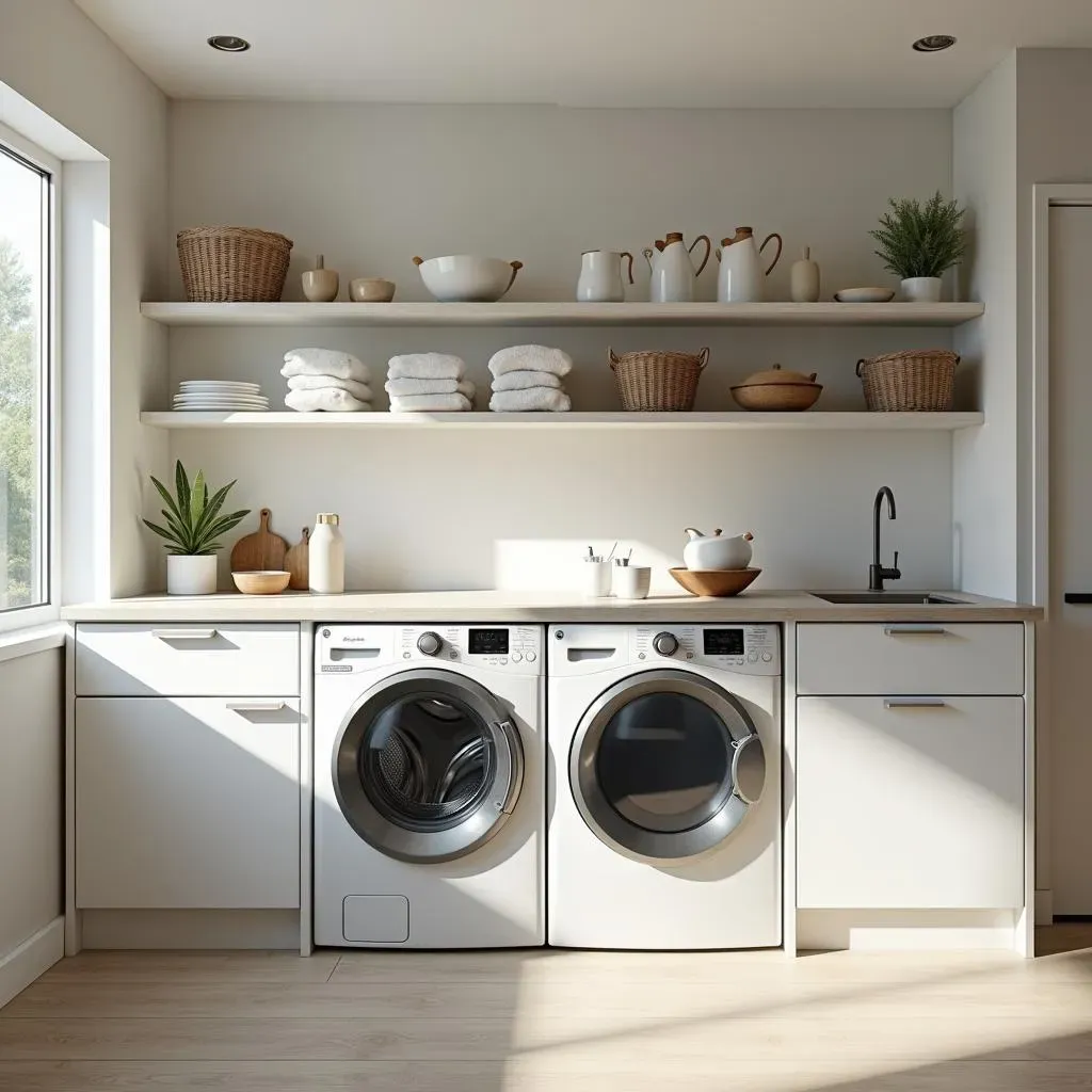 Maximize Space: Clever laundry room ideas in kitchen