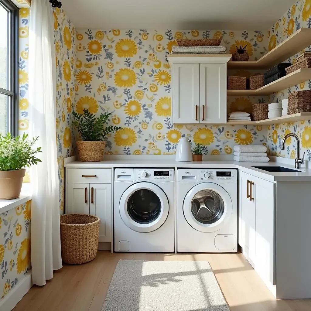 Discover stylish laundry room ideas wallpaper looks