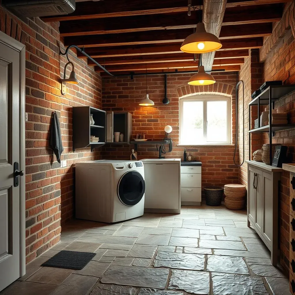 Ultimate Laundry Room in Unfinished Basement