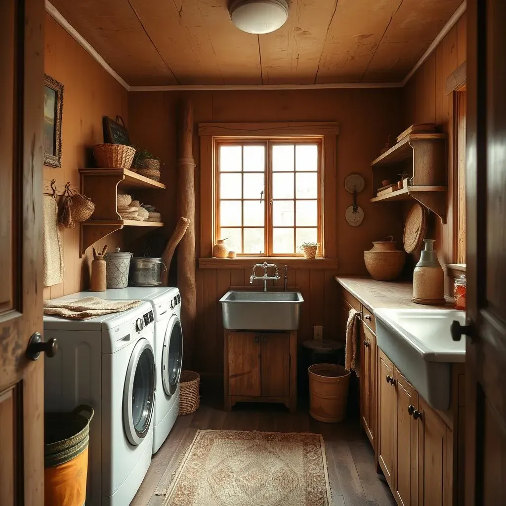 Laundry Room Inspiration: Antique and Rustic Charm