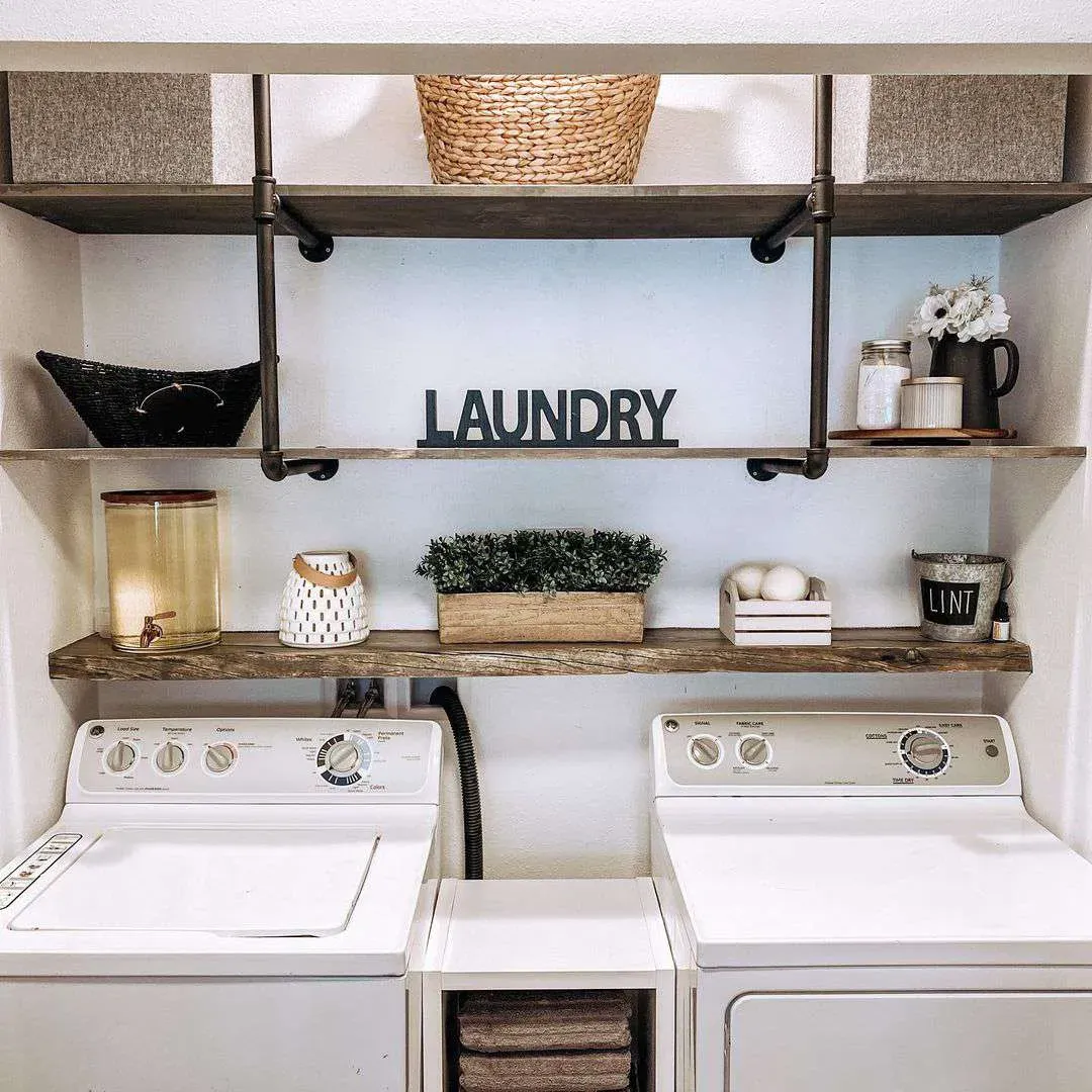 Maximize Space: Brilliant Laundry Room Shelves Ideas
