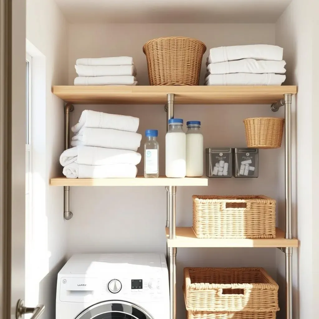 Easy Laundry Room Shelving Ideas DIY: Get Organized!