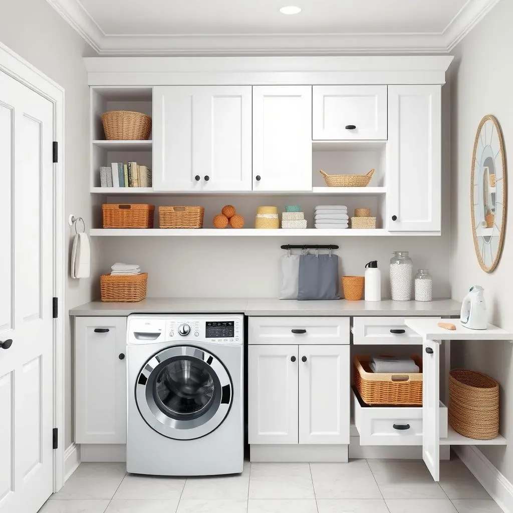 Ultimate Laundry Room Storage Ideas with Ironing Board