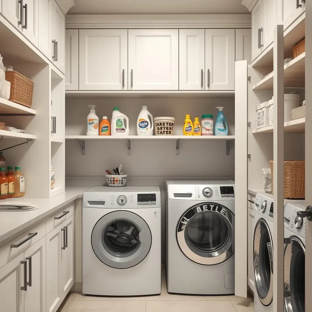 Easy laundry room wall storage ideas to maximize space