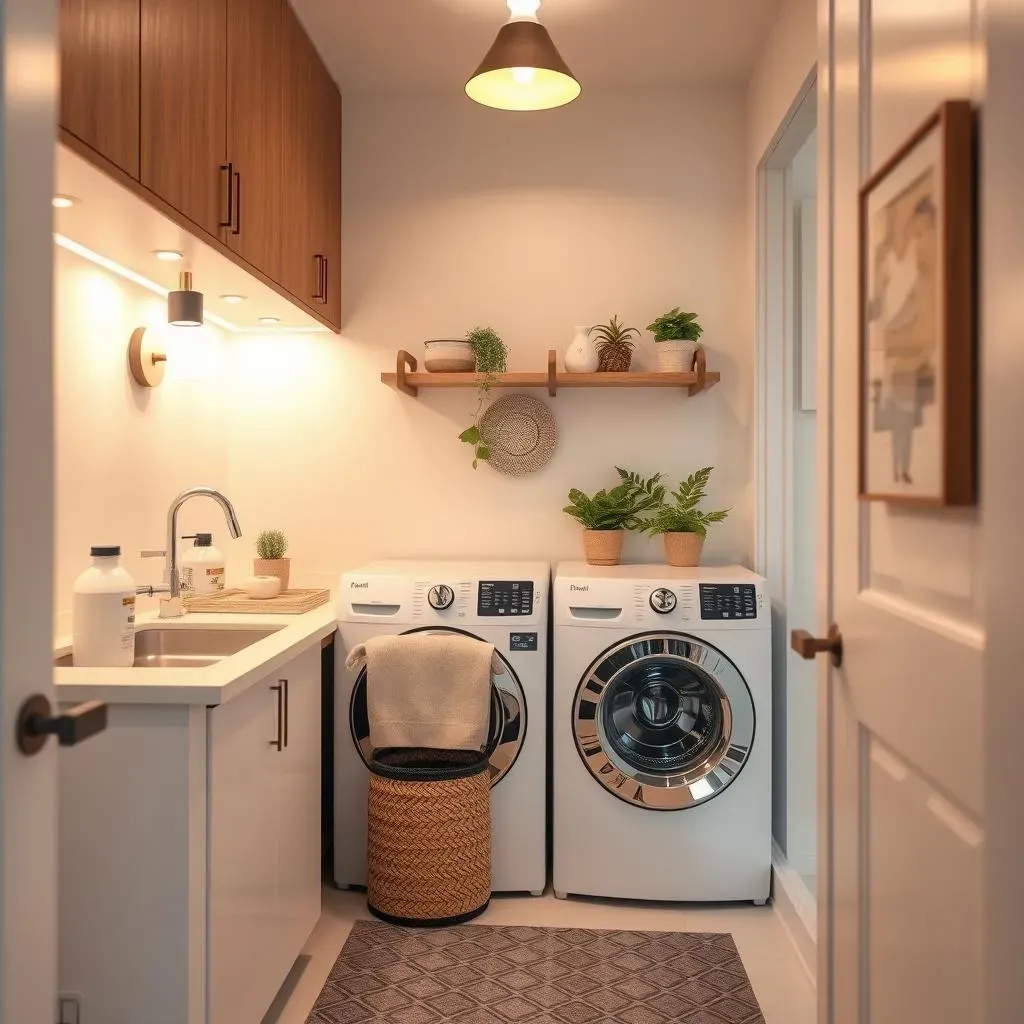 Lighting and Decor to Elevate Your Modern Small Laundry Room