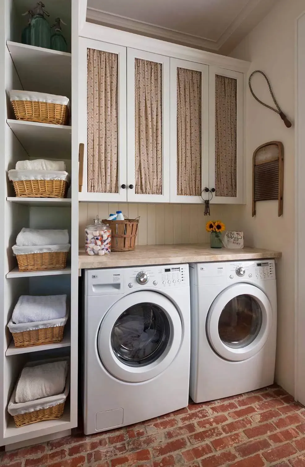 Making the Most of Tiny Laundry Nooks