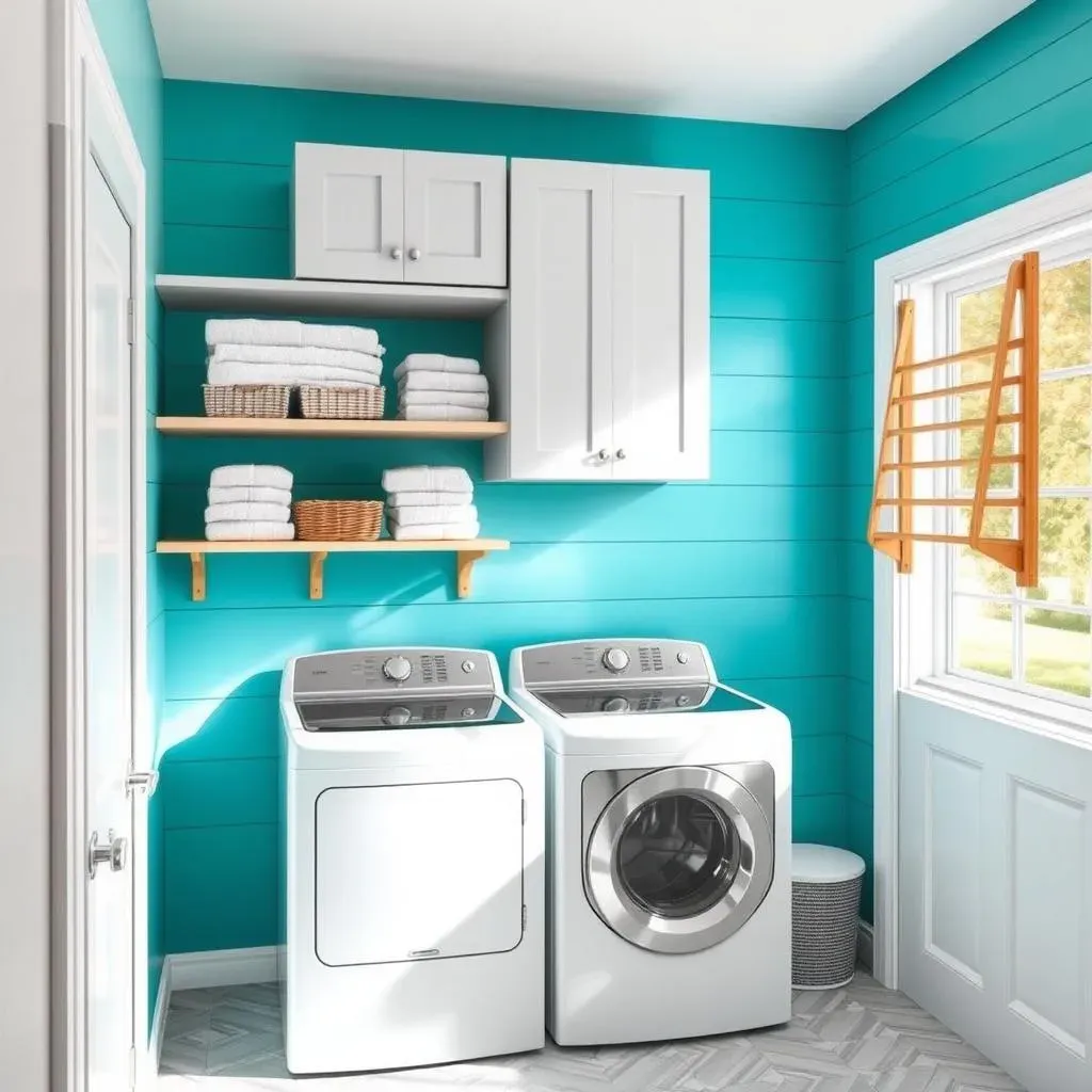 Making Your Accent Wall Ideas Laundry Room Work with Storage