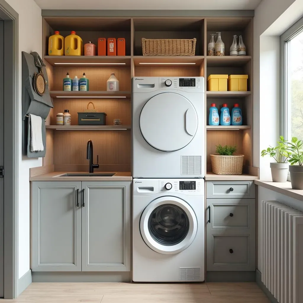 Maximize Space: Small Laundry Room Organization and Stackable Designs