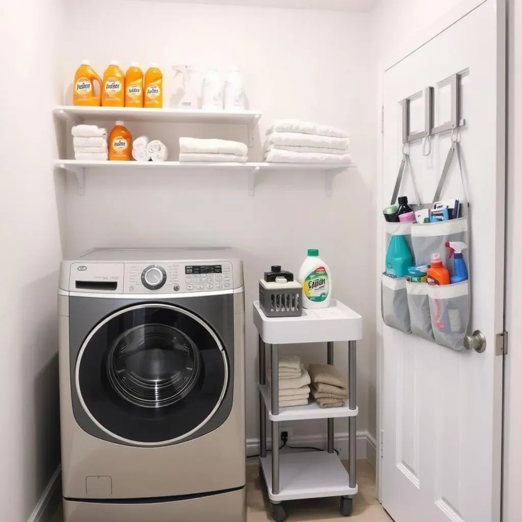 Maximize Space with Inexpensive Vertical Laundry Room Storage Ideas
