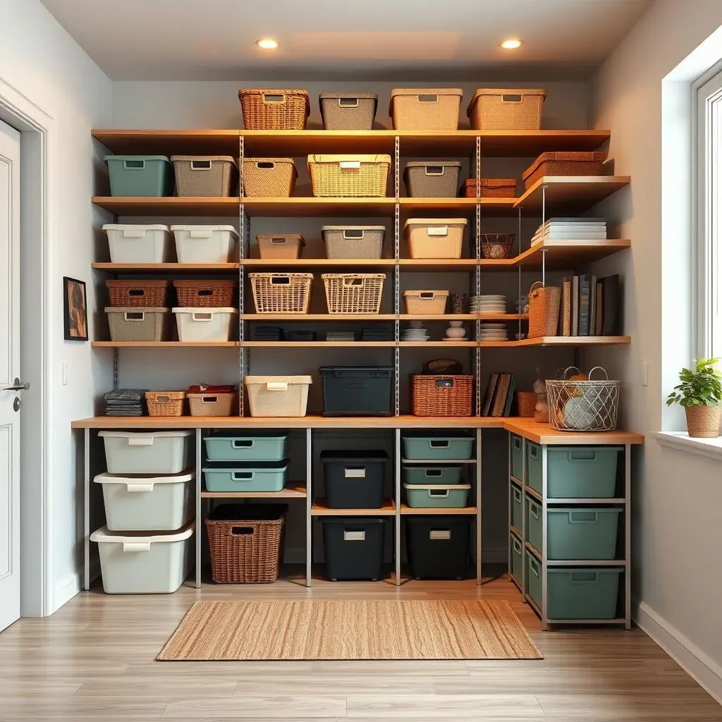 Maximize Space with Open Shelving and Matching Bins