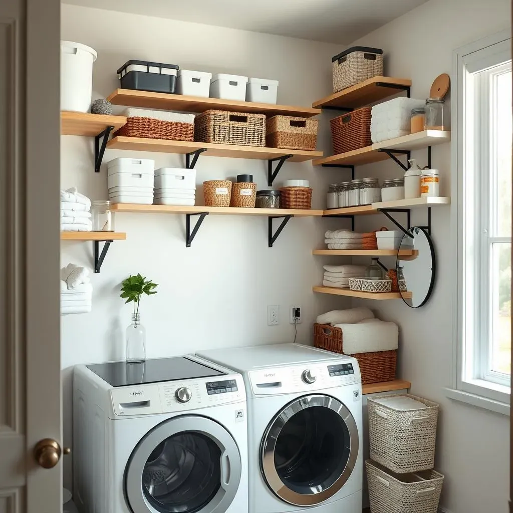 Maximize Space with Open Shelving Ideas for Your Laundry Room