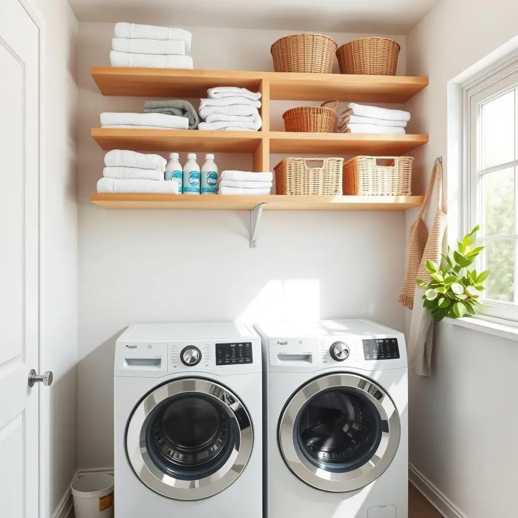 Maximize Space with Open Shelving Laundry Room Ideas