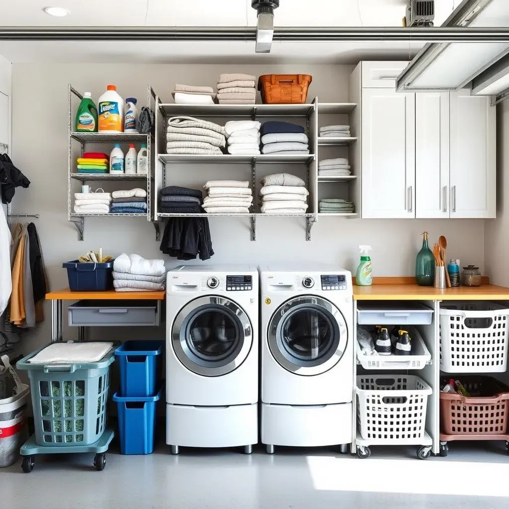 Maximize Space with Smart Garage Laundry Storage Ideas