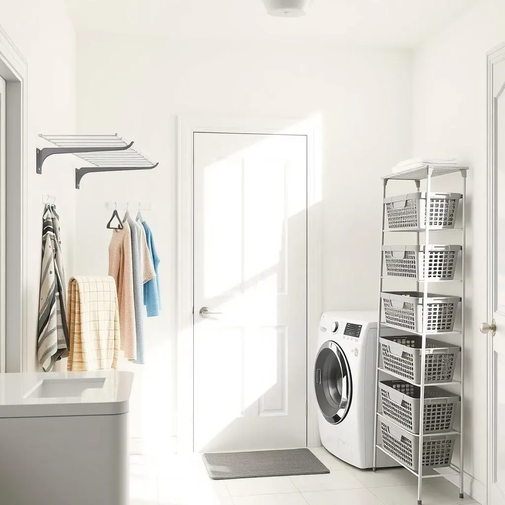 Maximize Space with Smart Laundry Room Rack Ideas