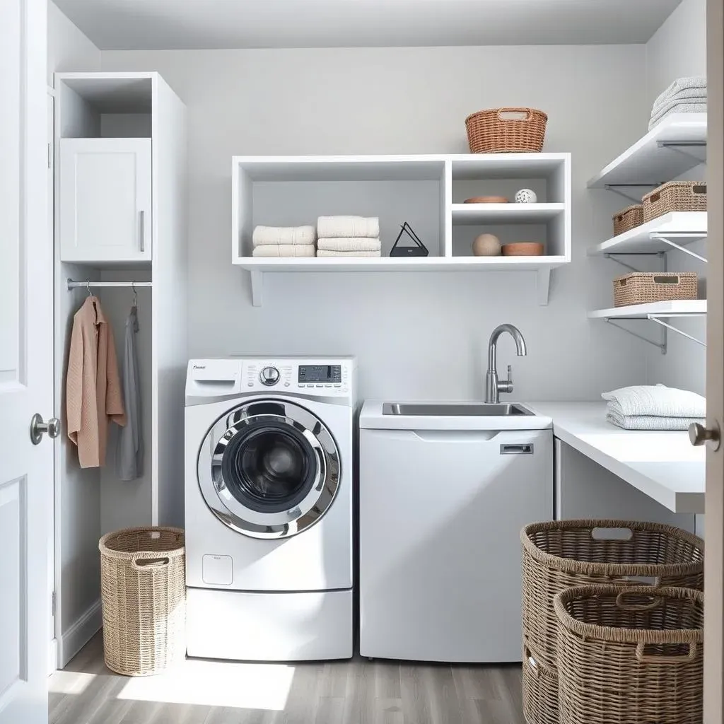 Maximize Space with Smart Shelves for Laundry Room Ideas