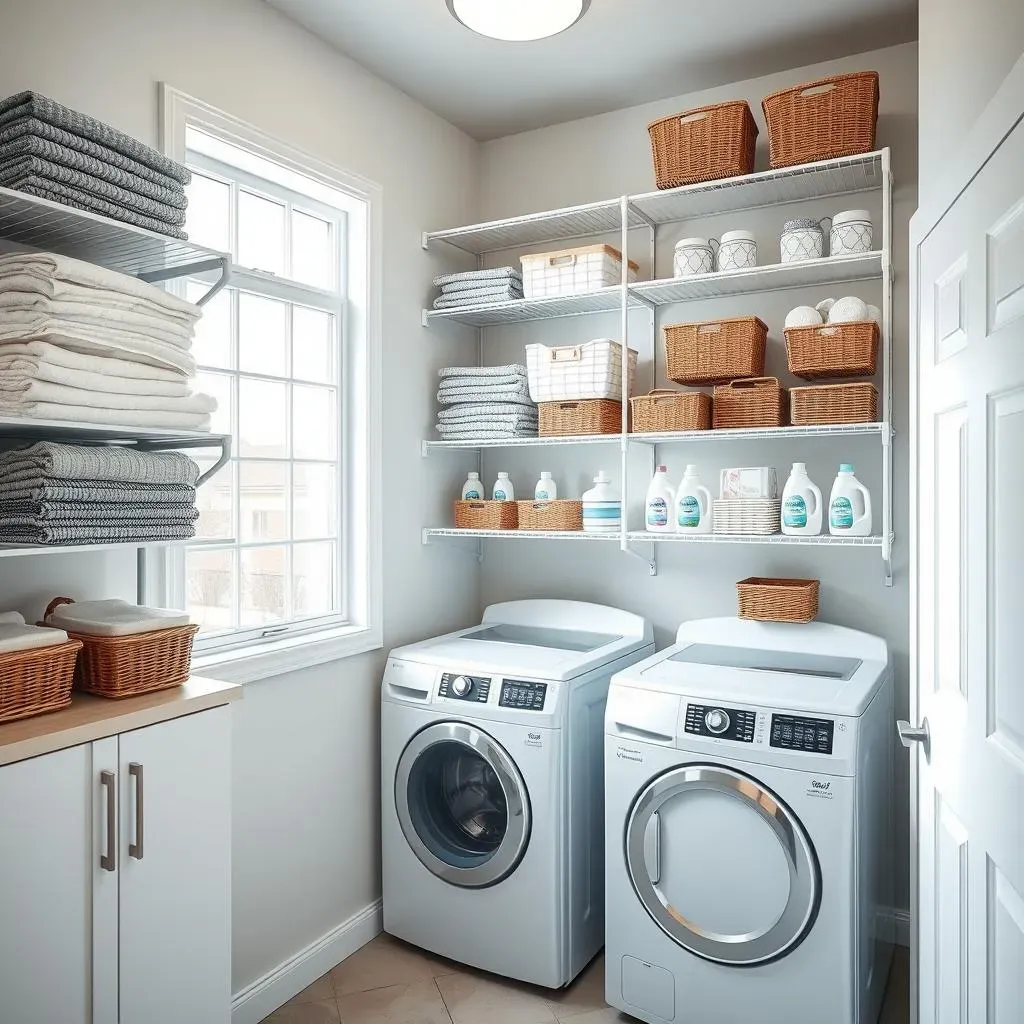 Maximize Space with Smart Shelves Laundry Room Ideas