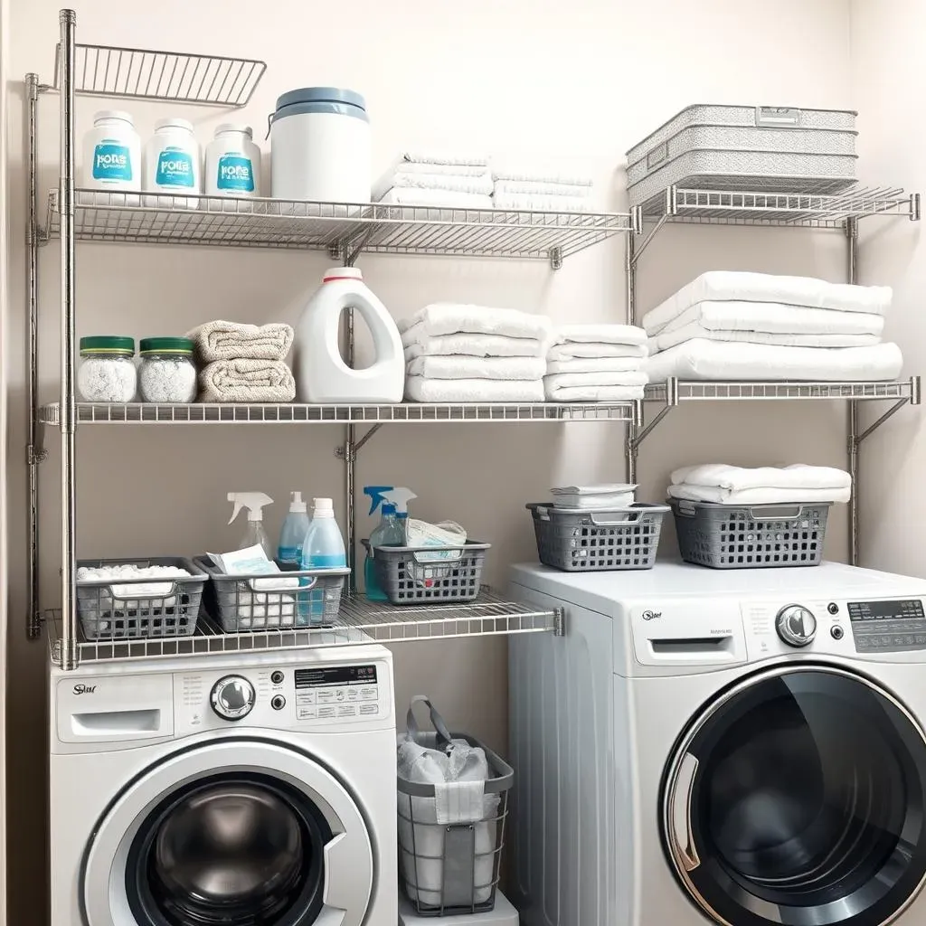 Maximize Space with Wire Shelving Ideas for Laundry Room