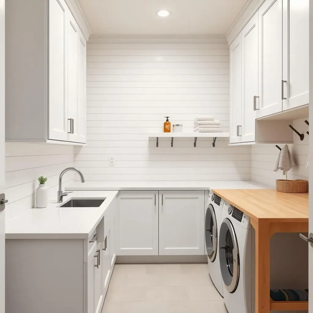 Maximize Your Space:  Smart Design Ideas for Laundry Room Sinks with Countertops