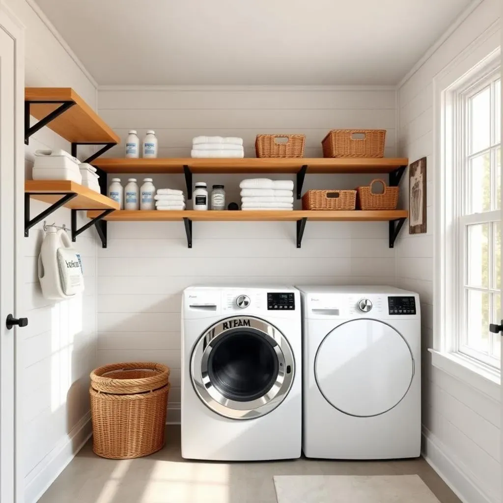 Maximize Your Space with Laundry Room Open Shelves: Stylish Ideas and Solutions