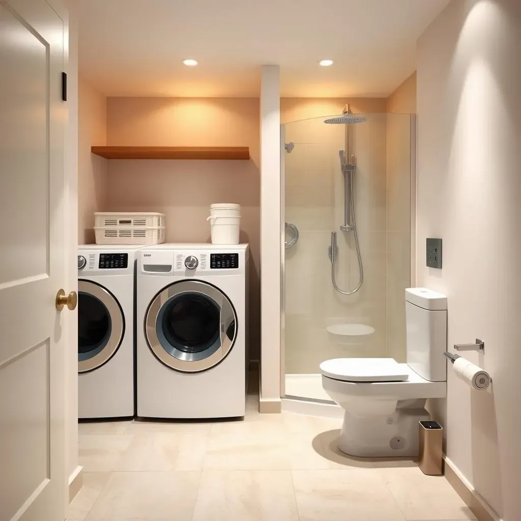 Maximizing Space with Basement Bathroom Laundry Room Combos