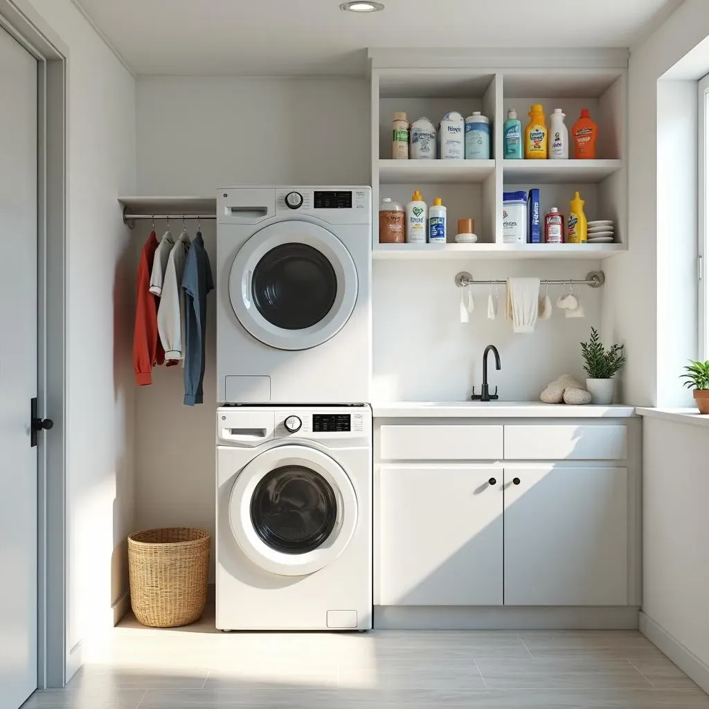 Maximizing Storage in a Compact 7x7 Laundry Room