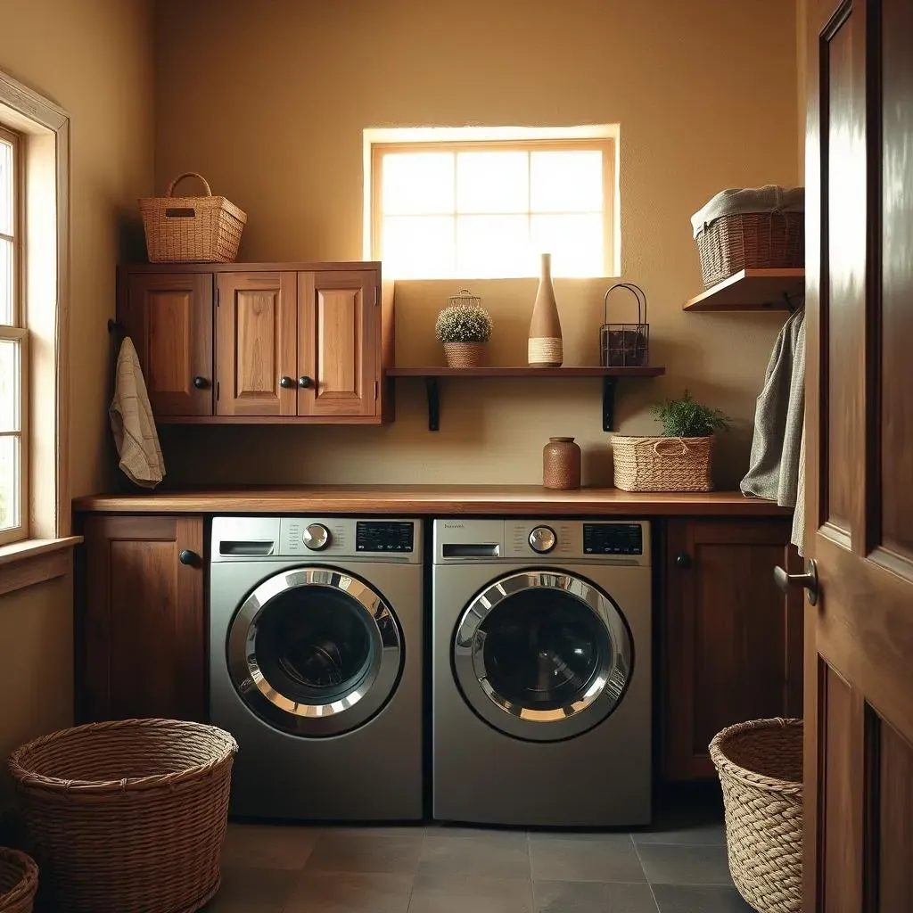 Maximizing Storage with Rustic Laundry Room Cabinets