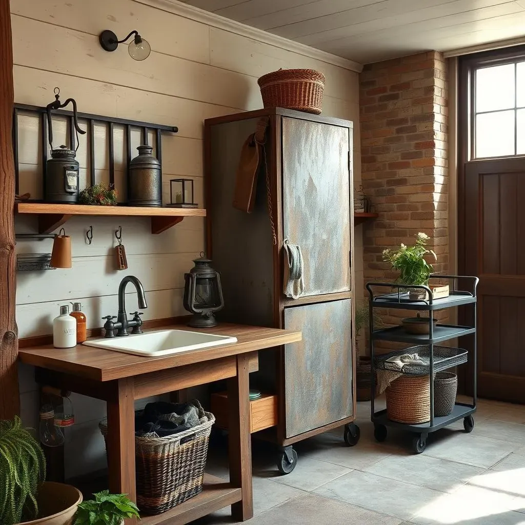 Absolute Metal accents in rustic laundry rooms: Ideas & Tips