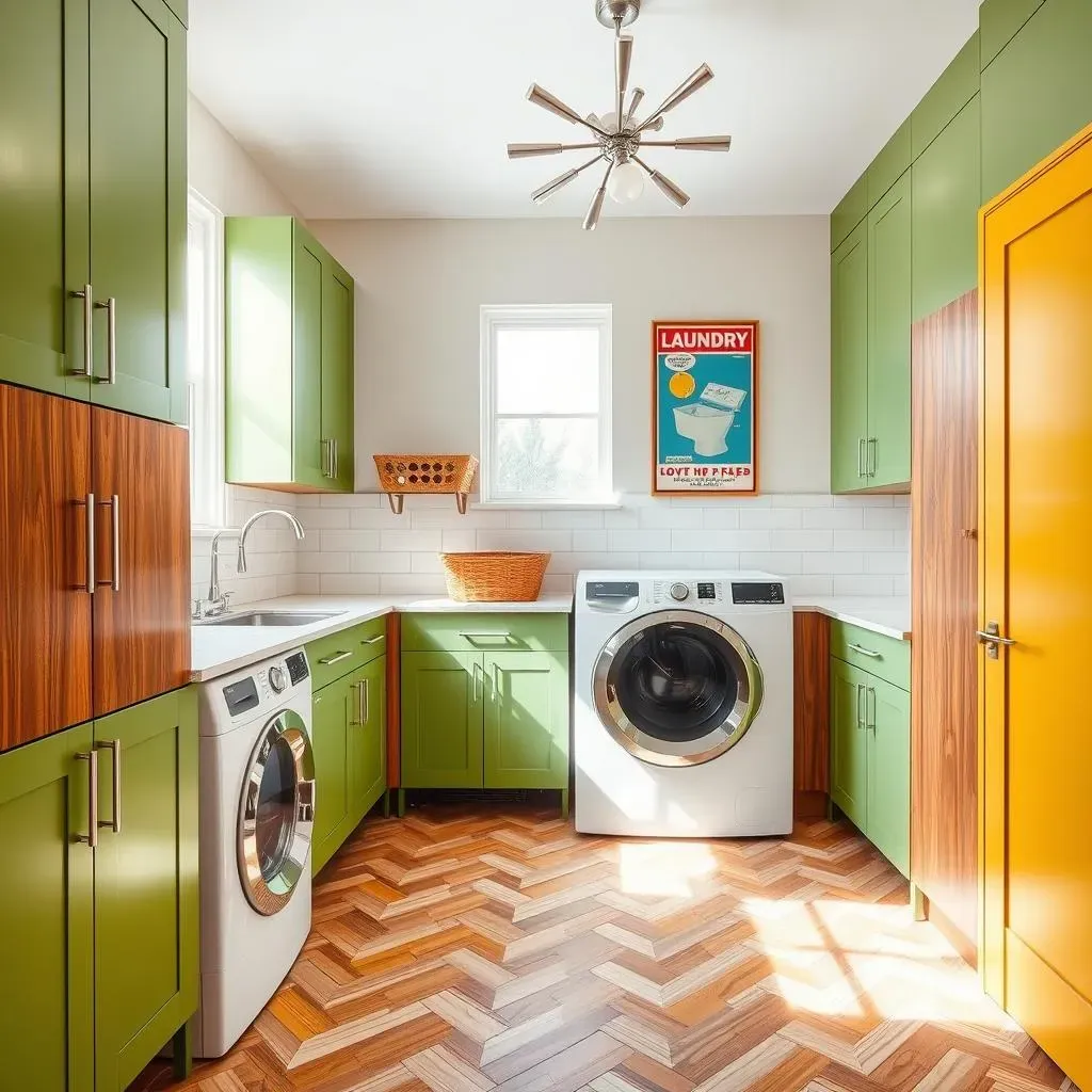 MidCentury Modern Fun: Stylish Laundry Room Inspiration