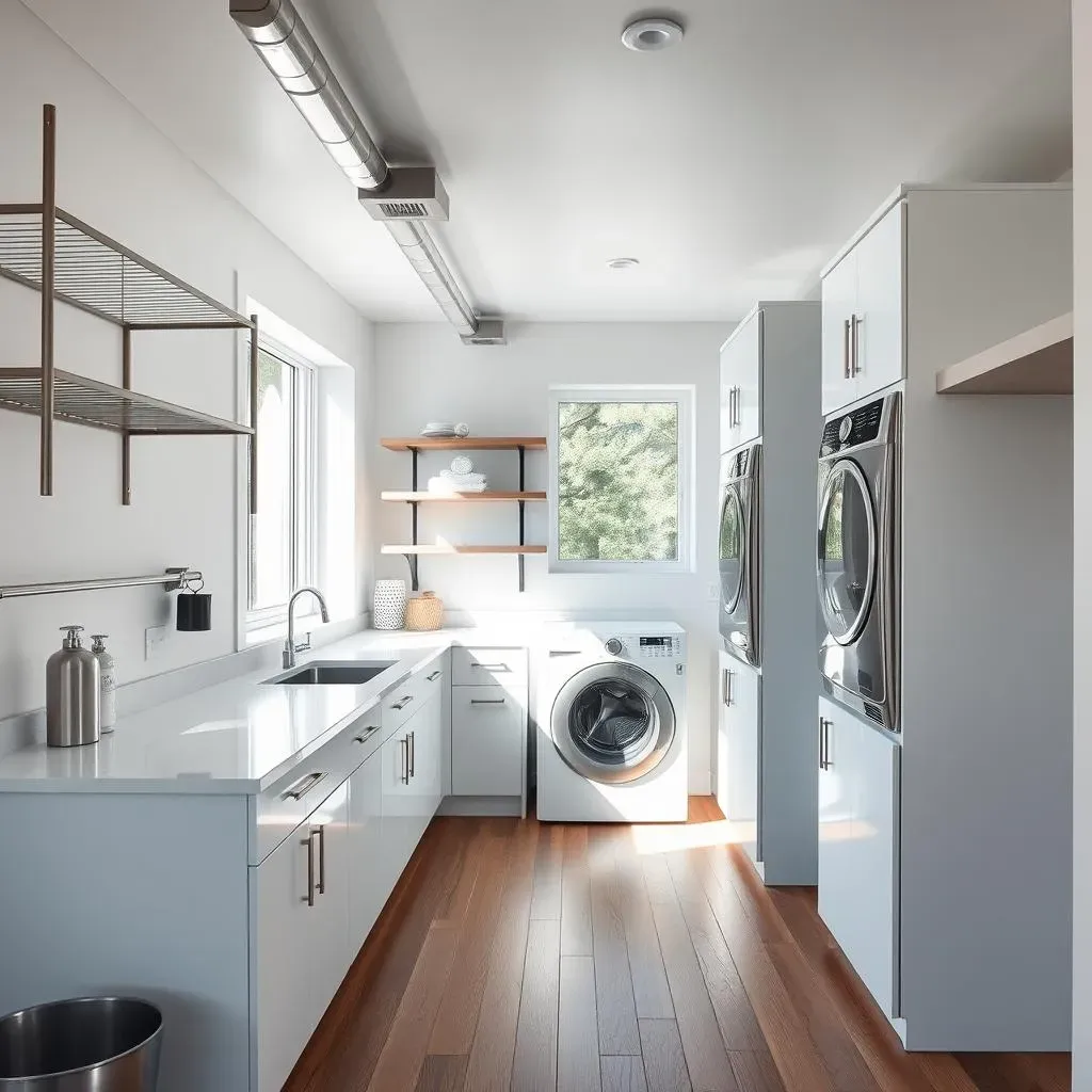 Amazing Modern Basement Laundry Room Ideas