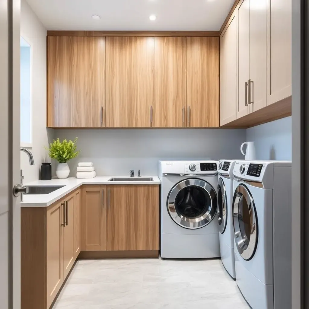 Modern Laundry Room Cabinetry: Design and Functionality