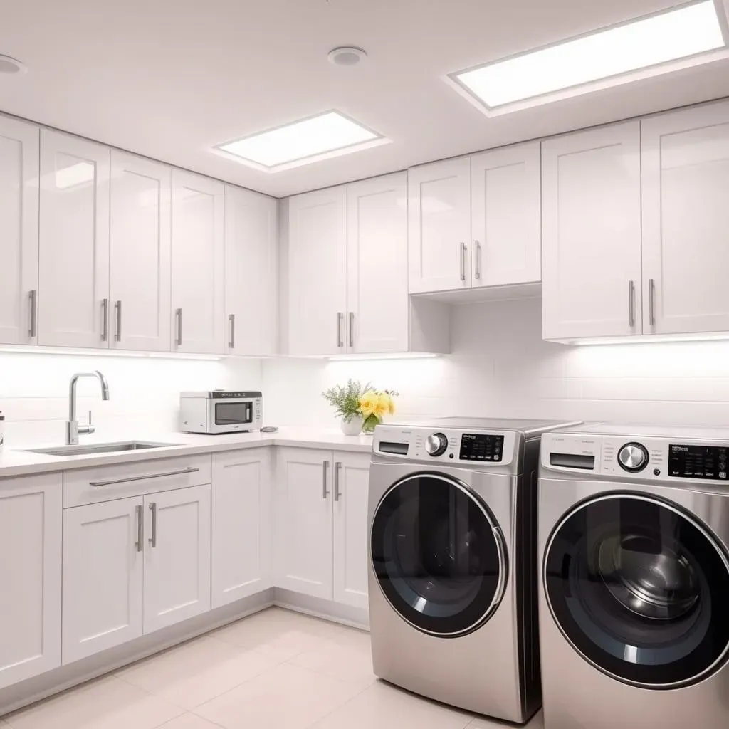 Discover Amazing Modern laundry room lighting Ideas