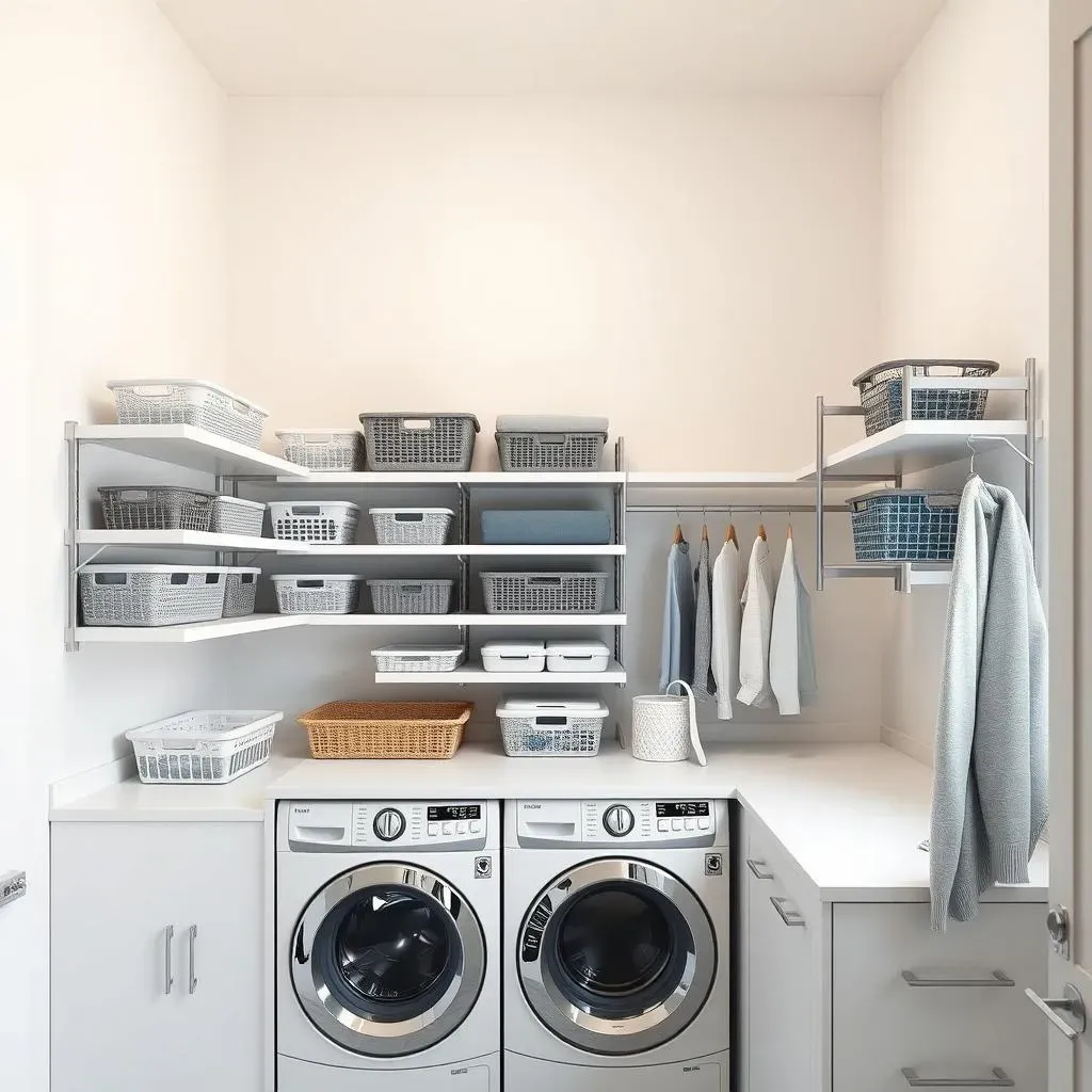 Modern Laundry Room Shelving Ideas for Small Spaces