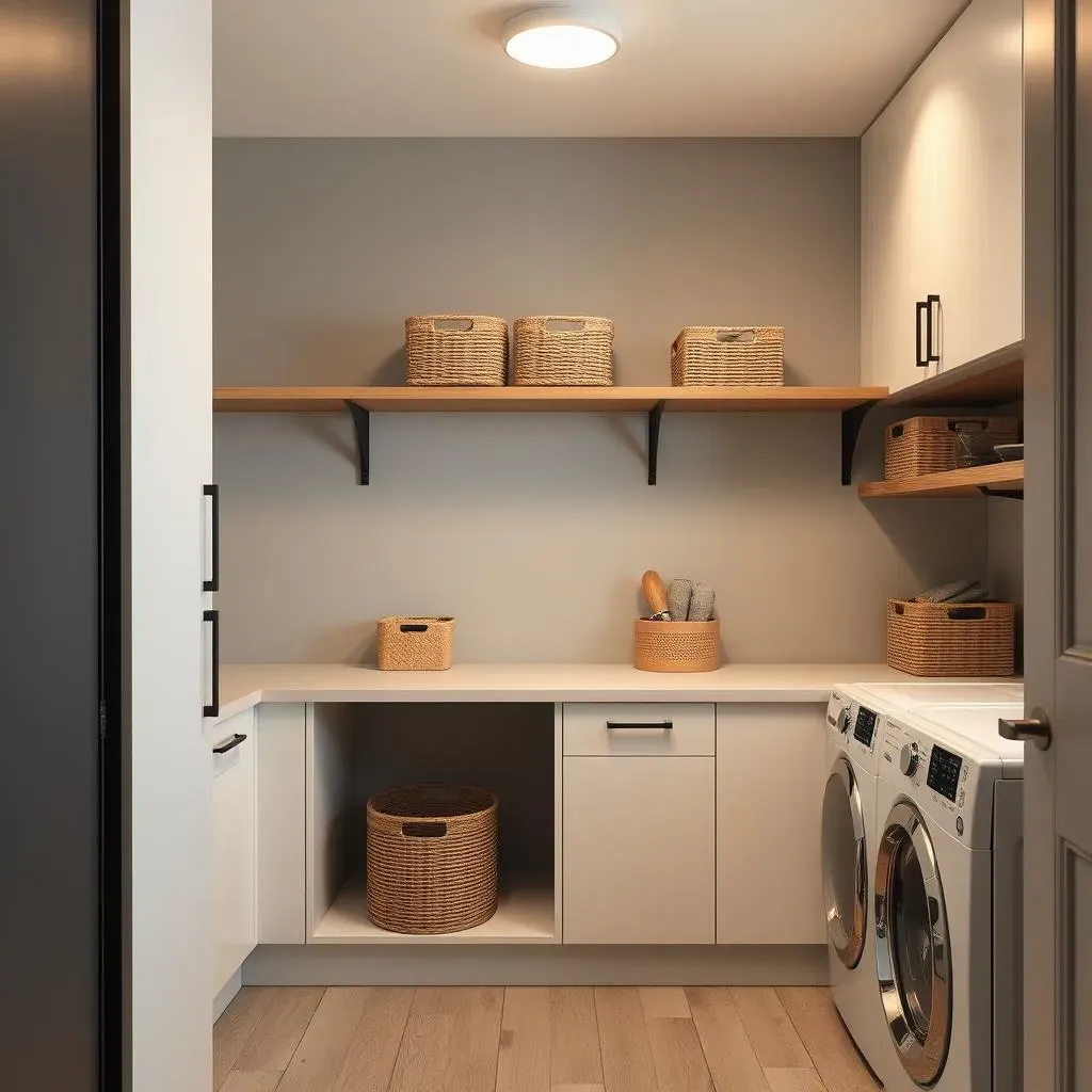 Ultimate Modern Laundry Room Shelving