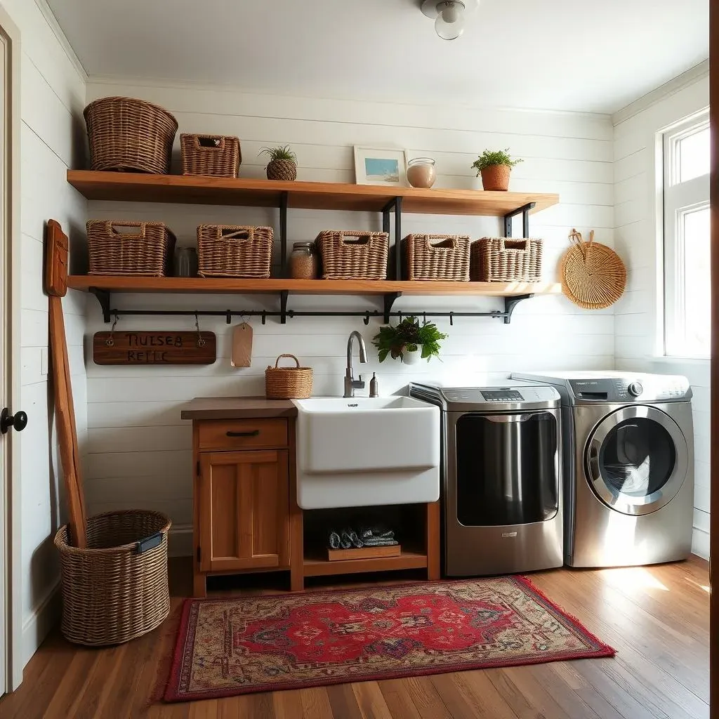 Amazing Modern Rustic Laundry Room: 32 Cozy Retreat Ideas