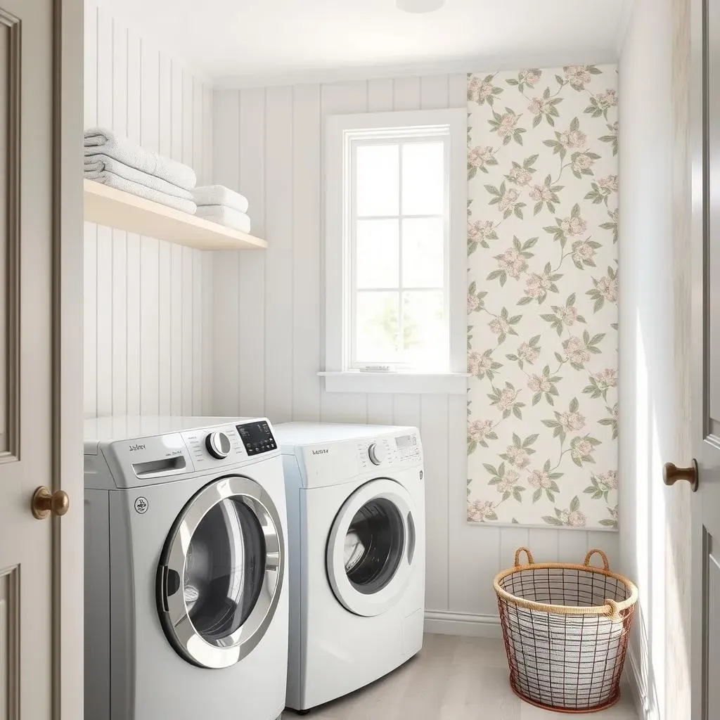 More Wall Covering Ideas for Laundry Room: From Panels to PeelandStick