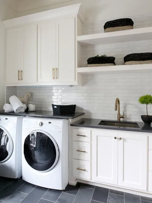Brilliant one wall laundry room ideas for small spaces