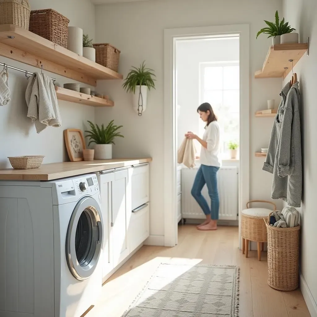 Organization and Storage Hacks from Pinterest Small Laundry Room Ideas