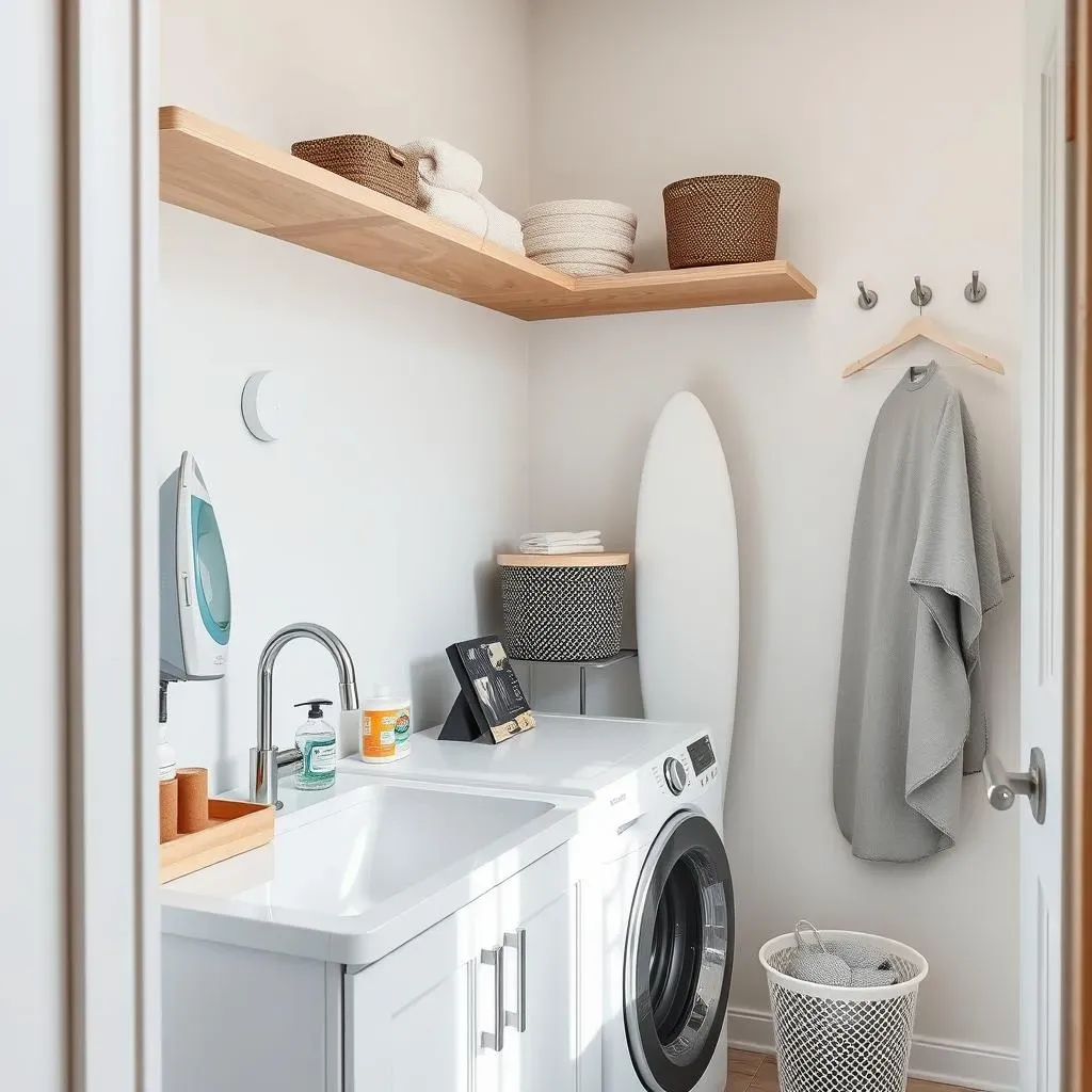 Organization Hacks for Small Laundry Rooms with Sinks